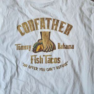 Tommy Bahama Mens T Shirt Codfather Fish Tacos XL Short Sleeve Crew Neck